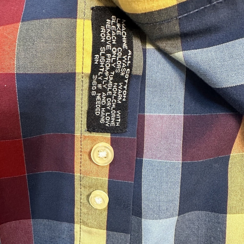 Jos‎ A. Banks Mens Traveler's Checkered Long Sleeve Button Down Shirt XL - Picture 11 of 16